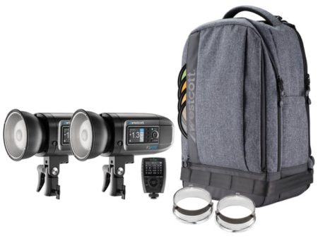 Westcott FJ400 Strobe 2-Light Backpack Kit with FJ-X3 M Universal Wireless Trigger on Sale