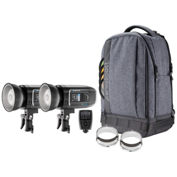 Westcott FJ400 Strobe 2-Light Backpack Kit with FJ-X3 M Universal Wireless Trigger on Sale