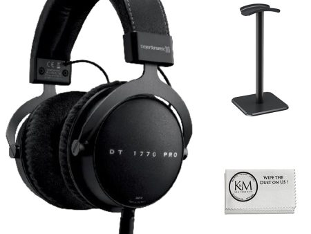 BeyerDynamic DT 1770 Pro Studio Headphone Bundle with Headphones Stand + Microfiber Cleaning Cloth (3 Items) Sale