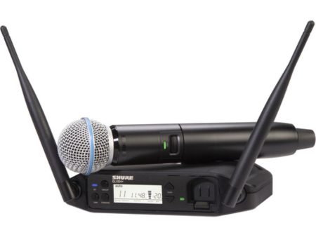 Shure GLXD24+ Dual-Band Wireless Vocal System with BETA 58A Microphone | Z3: 2.4, 5.8 GHz on Sale