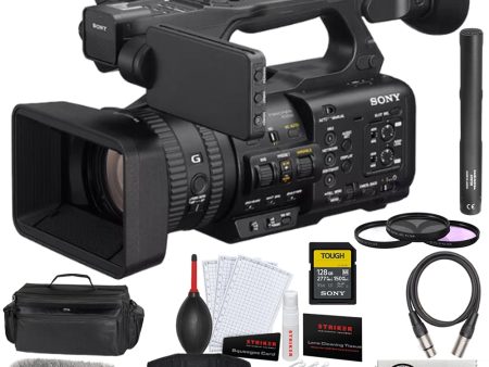 Sony HXR-NX800 4K 1  CMOS Sensor NXCAM Camcorder Bundle with 128GB TOUGH Memory Card + Microphone + Windscreen + Camera Bag + 3-Piece Filter Set + Photo Starter Kit + XLR Cable (9 Items) Online Sale