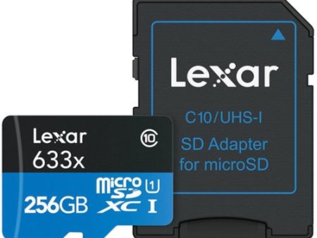 Lexar microSDXC 633x UHS-I 256GB with SD Adapter Sale