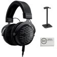 BeyerDynamic DT 1990 Pro Open Studio Headphones Bundle with Headphones Stand + Microfiber Cleaning Cloth (3 Items) Hot on Sale