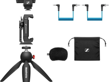 Sennheiser MKE 200 Mobile Kit Ultracompact Camera-Mount Directional Microphone with Smartphone Recording Bundle Sale